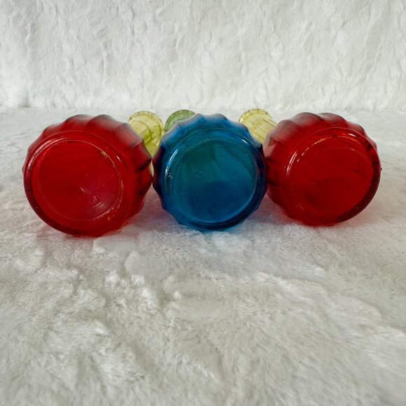 Vintage Jeannette Glass Bud Vases Ombre in color Mid Century Modern - Picture 5 of 6